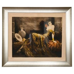 Gitane Color Lithograph, Art Deco Style, Signed, 1939, 59x69 cm