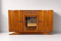 Art Deco Walnut Sideboard, France, 1930s