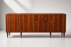 Rosewood Lacquered Buffet, France, 1950s