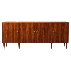 Rosewood Lacquered Buffet, France, 1950s