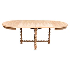 French Louis XIII Style Exactending Cherrywood Dining Table, 1970s