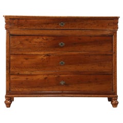 Louis Philippe Four-Drawer Commode, Solid Cherry, France, 1850s