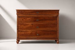 Louis Philippe Four-Drawer Commode, Solid Cherry, France, 1850s