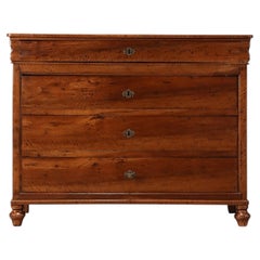 Louis Philippe Four-Drawer Commode, Solid Cherry, France, 1850s