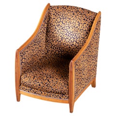 Mahogany Bergere Attributed to Maurice and Leon Jallot, France, 1930s