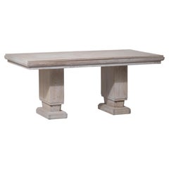 Oak Extending Dining Table Attributed to Charles Dudouyt, France, 1940s