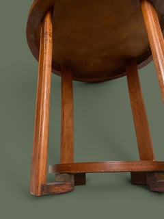French Art Deco Two-Tier Gueridon Side Table, Walnut, 1930s