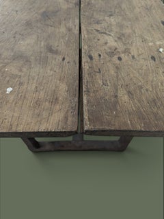 French Provincial Farmhouse Dining Table, Oak and Pine, 1900s