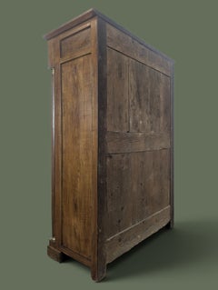 Empire Style Secretaire a Abattant, Walnut and Brass, France, 1840s