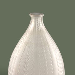 René Lalique Acacia Vase, Frosted Glass, France, 1920s