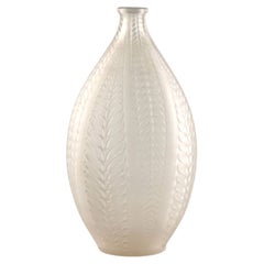 René Lalique Acacia Vase, Frosted Glass, France, 1920s