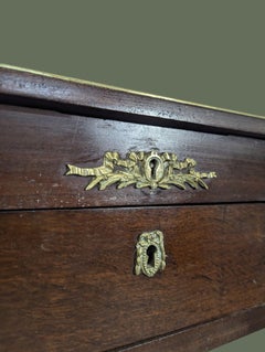 Louis XVI Style Mahogany Dressing Table, Flip-Top Mirror, France, 1900s