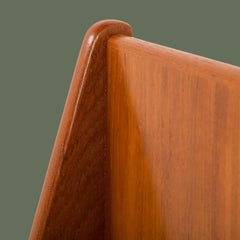 Danish Modern Daybed Frame, Teak, Angled Panels, 1960s