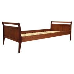Divano letto moderno in stile scandinavo a slitta, teak, Danimarca, anni '60