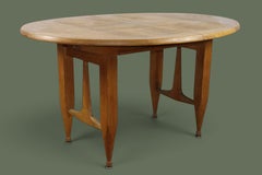 In the Manner of Guillerme et Chambron, Oak Extending Dining Table, France, 1960