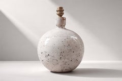 Table Lamp by Guy Baudat, Pyrite Stoneware, France, 1970s
