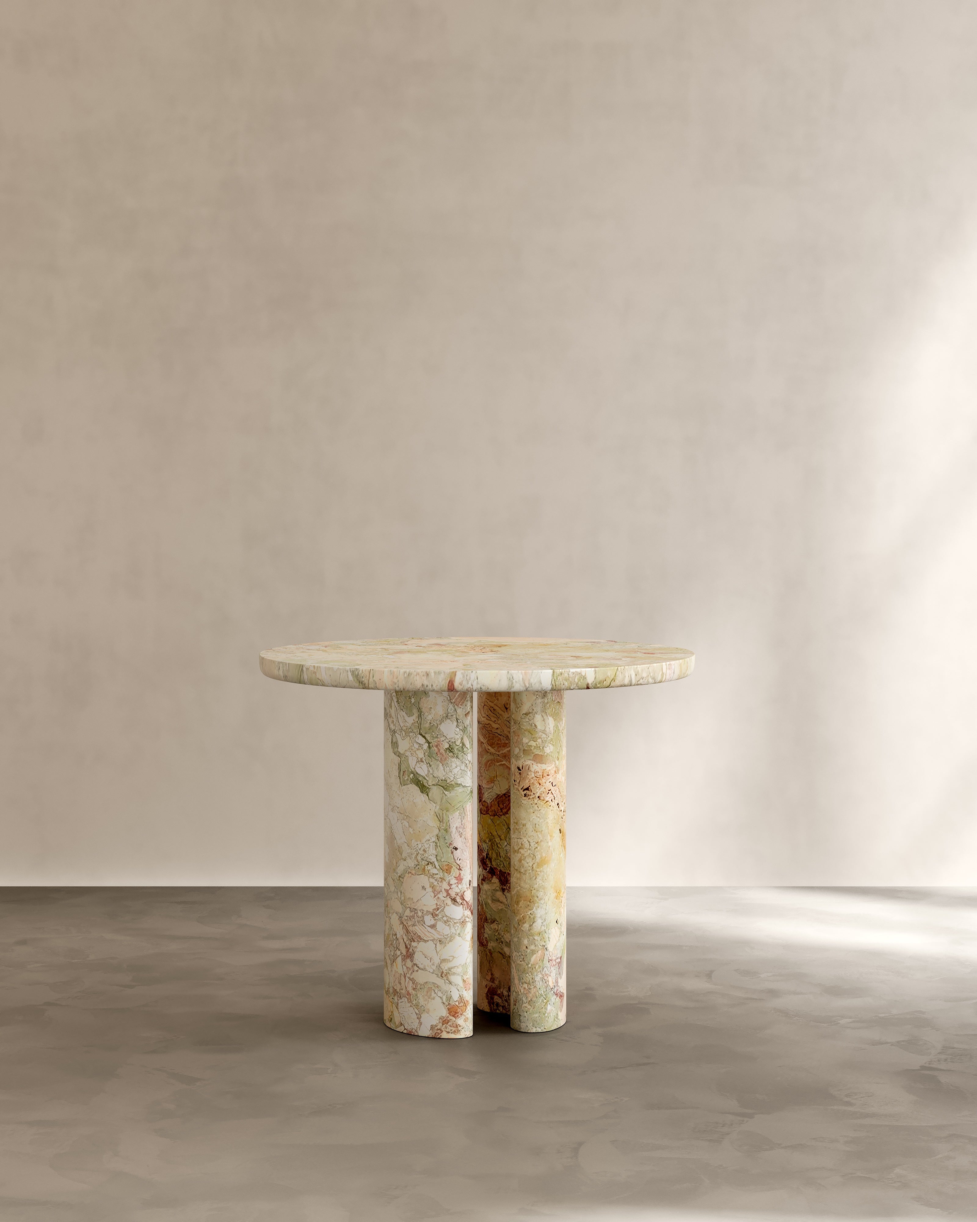 Paloma Editions Roman Dining Table I in Verde Breccia Marble