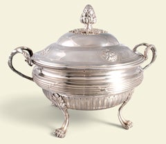 Magnificent, Very Large Solid Silver Soup Tureen by Georges Auger - Late 1890s
