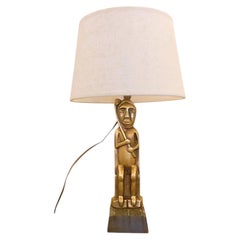 Rare "Golem" Table Lamp by Anton Prinner, 1930s