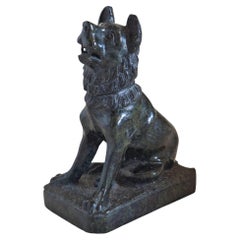 A Grand Tour Carved Serpentine Model of the "Jennings Dog", 19th Century