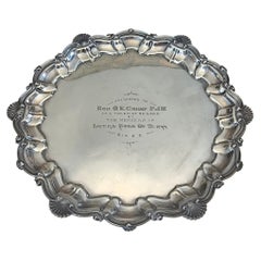 Rare Anglo-Indian Masonic Presentation Plate by P. Orr & Sons, Madras, 1870s
