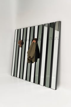 Ensemble de 9 Miroirs / porte-manteaux Gronda par Luciano Bertoncini pour Elco