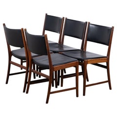 Set of 5 Kai Lyngfeldt Larsen Rosewood Dining Chairs, 1960s