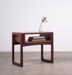 Danish Rosewood Bedside / Side Table with Shelf, 1960s