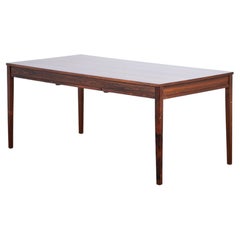 Danish Rosewood Dining Table with Black Formica Extensions, 1960s