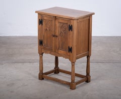Danish Brutalist Oak Cabinet, 1960s