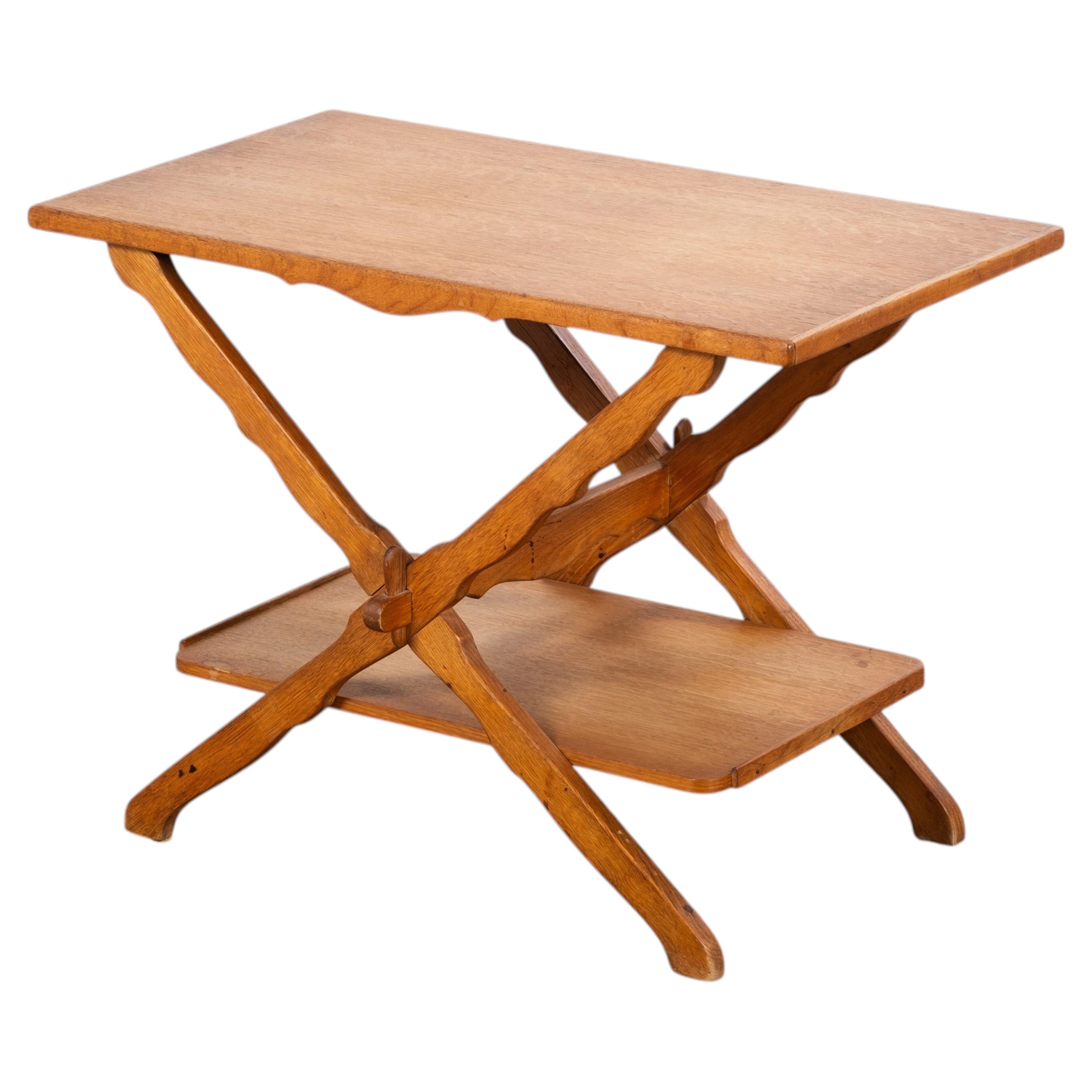 Serving Table Attributed to Henning Kjærnulf, Danish Brutalism, 1960s For Sale