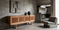 Title: Danish Oak Sideboard Attributed to Henning Kjærnulf, 1960s