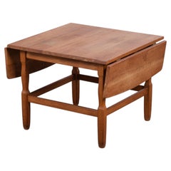 Square Solid Oak Coffee Table by Henning Kjærnulf, Denmark, 1960