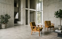 Lounge Chairs in Oak by Henning Kjærnulf, Denmark, 1960s