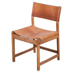 Set of 6 Kurt Østervig Dining Chairs for Sibast, Cognac Leather and Oak, Denmark