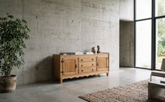 Buffet danois en chêne de style brutaliste, années 1960