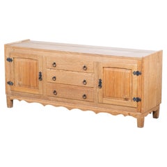 Buffet danois en chêne de style brutaliste, années 1960