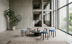Set of 5 Danish Mid-Century Oak Stacking Stools, 1970s