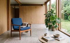 Fauteuil de détente en teck « Arne Vodder » pour Glostrup Møbelfabrik, années 1960