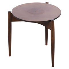 Danish Mid-Century Beech Side Table, 1960s