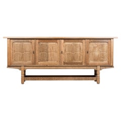 Henning Kjærnulf Brutalist Oak Sideboard, Denmark, 1960s