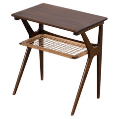 Johannes Andersen Walnut Side Table for Silkeborg Møbelfabrik, Denmark, 1960s