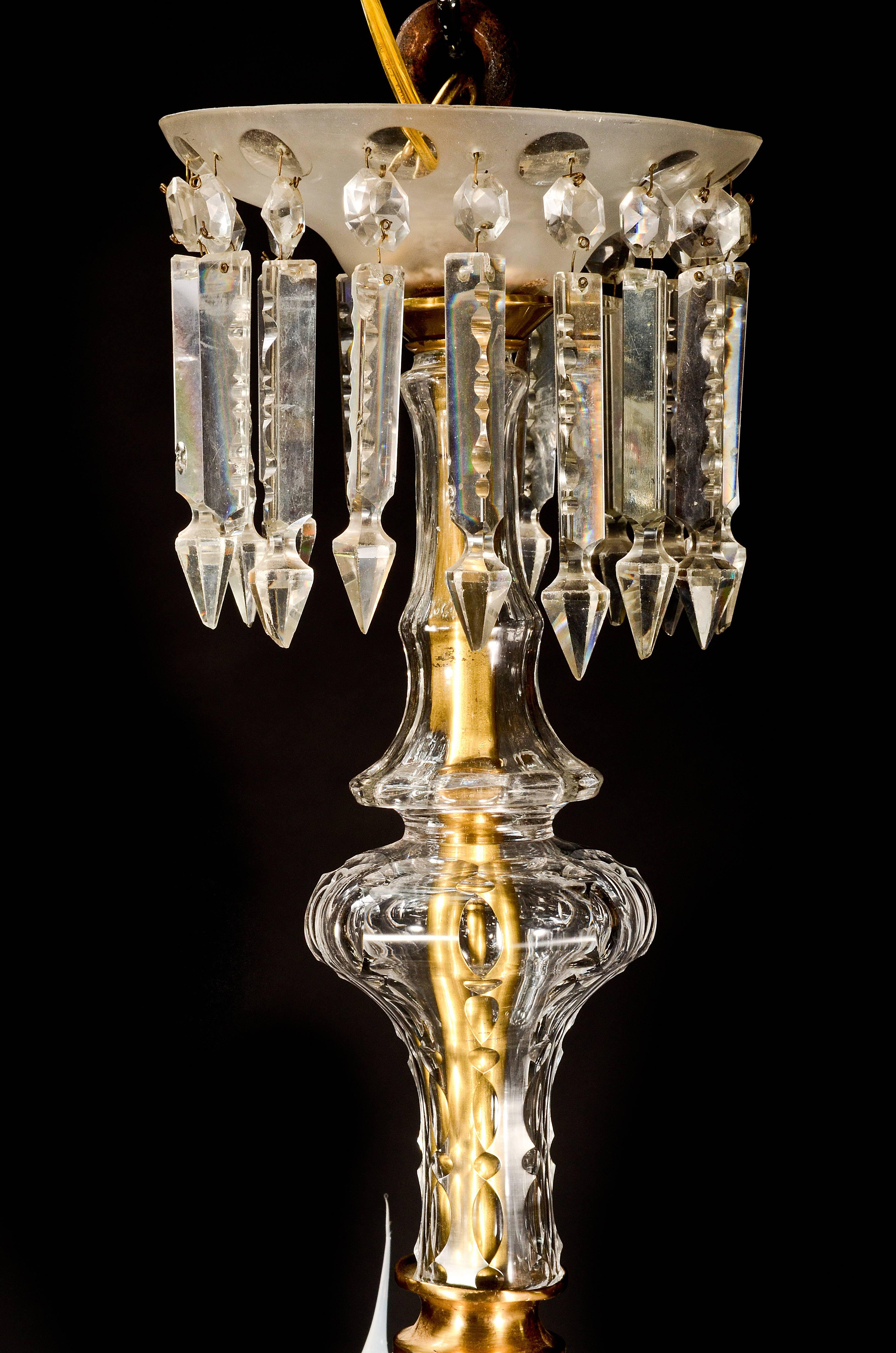 Antique French Louis XVI Style Gilt Bronze and Crystal 24-Arm Chandelier In Good Condition For Sale In New York, NY