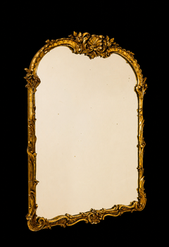 A Pair of Fine Large Antique French Louis XVI Style Carved Gilt-Wood Mirrors