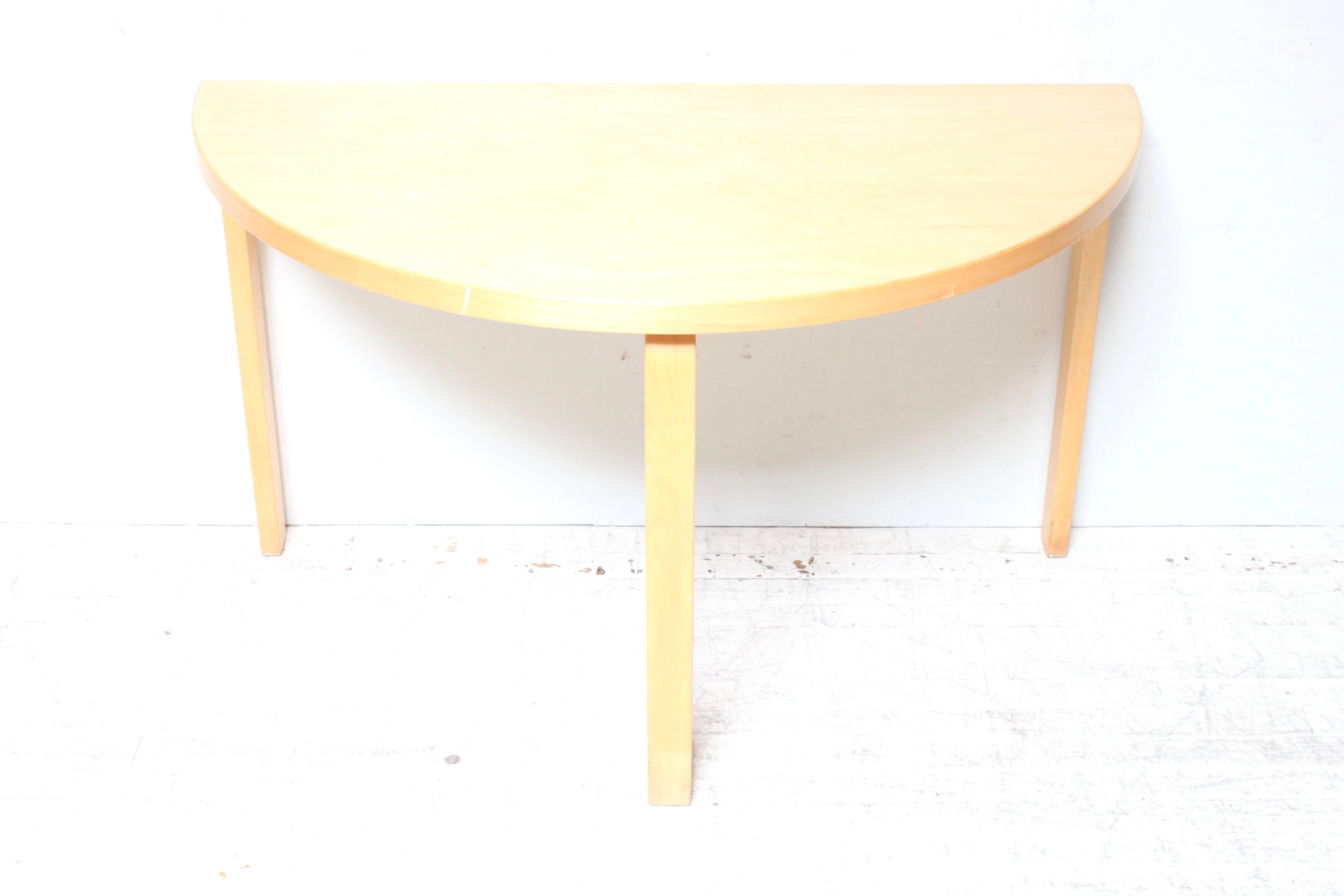 American Alvar Aalto Demi-lune Table for ICF Group