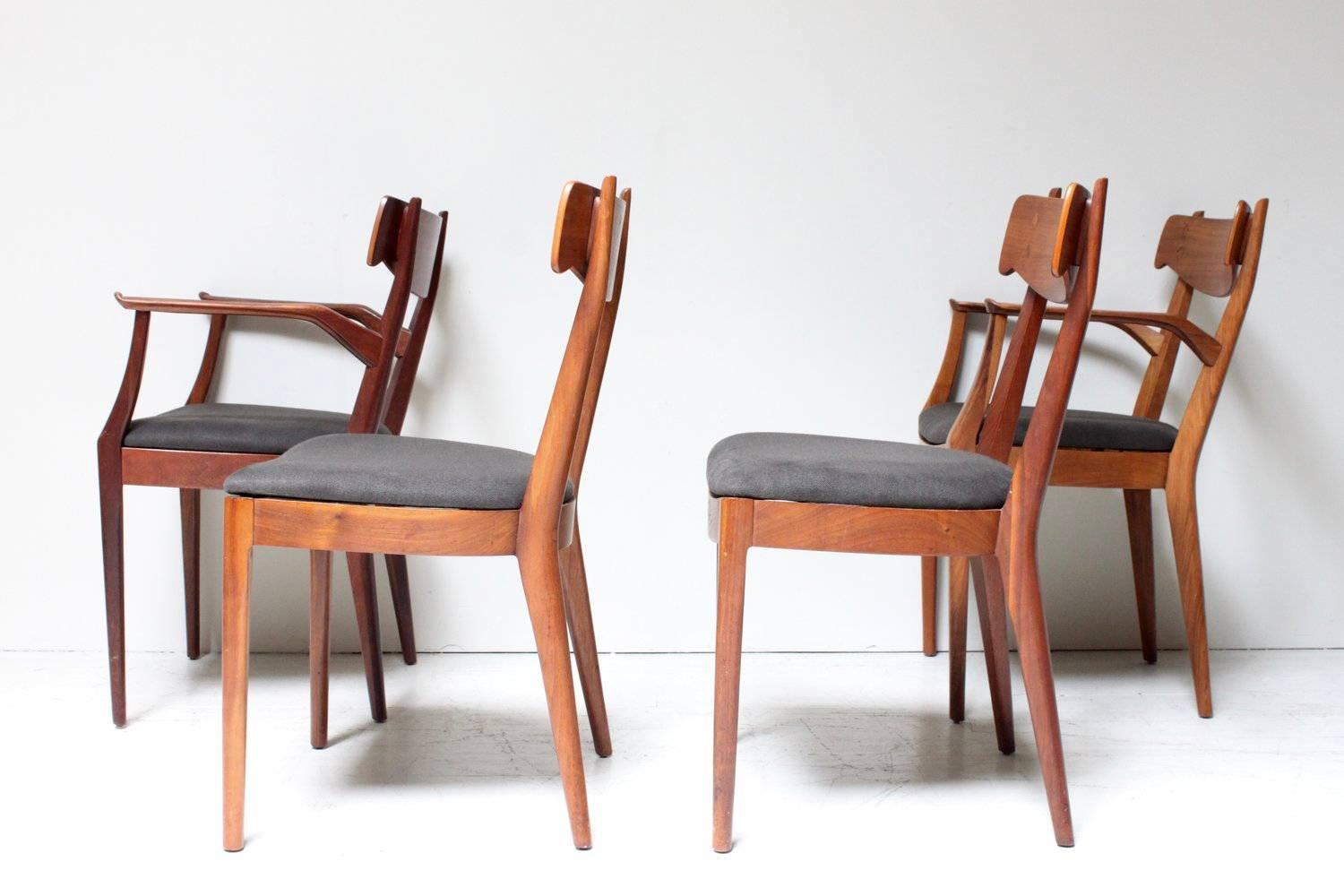 Kipp Stewart walnut dining chairs.