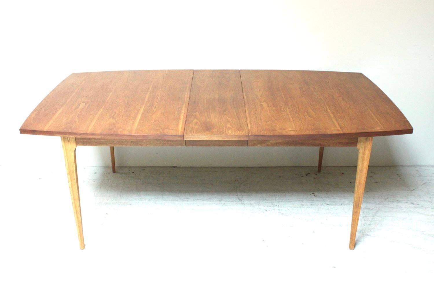 American Midcentury Walnut Dining Table For Sale