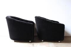 Barrel Back Tufted Club Chairs