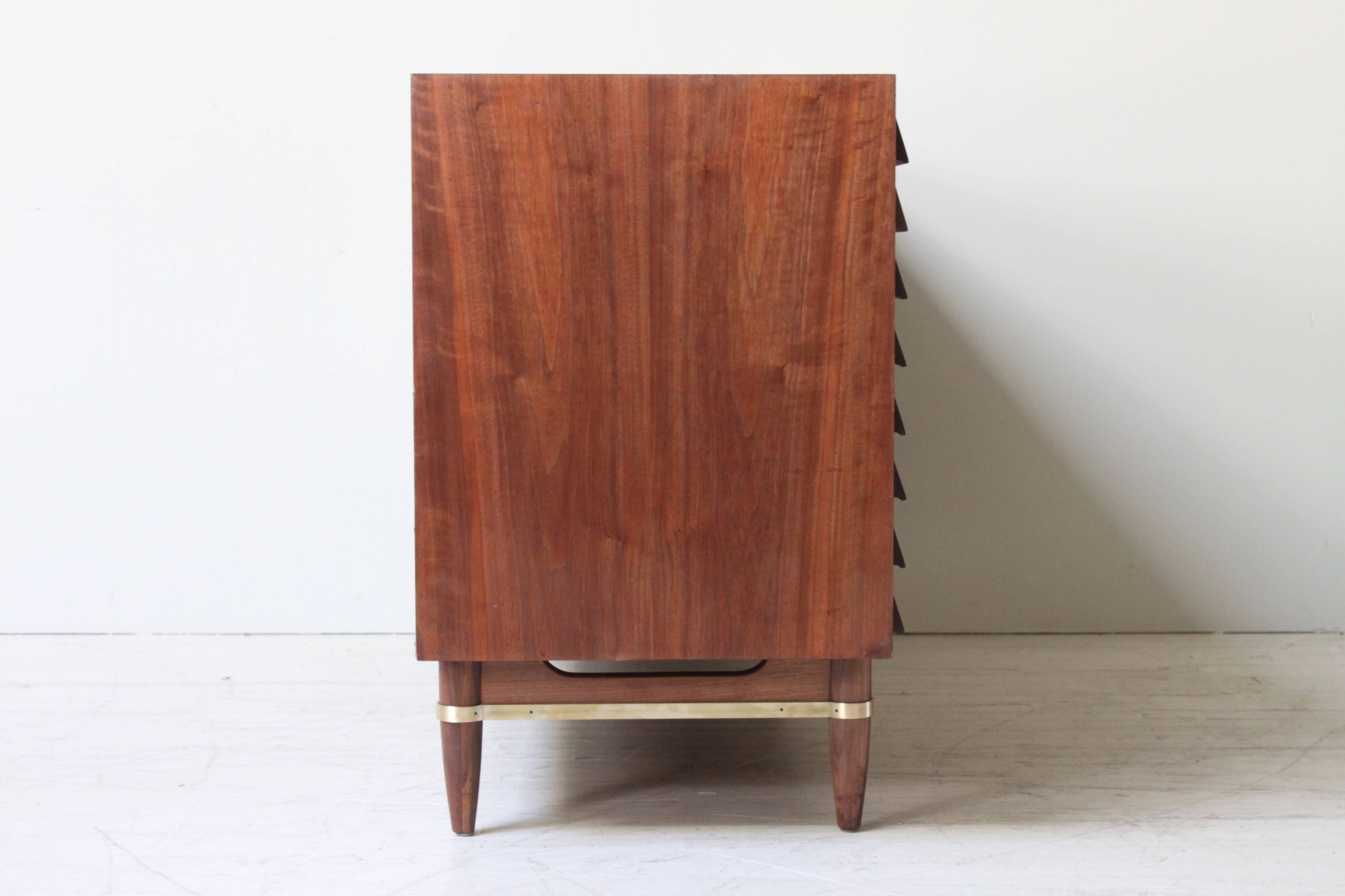 American Mid-Century Modern Walnut Credenza by Merton Gershun for Martinsville