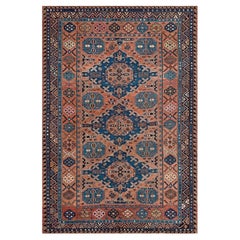 Antique Konagkend Soumak • Late 19th Century Caucasian Flatweave Rug • 7′2″×10′6